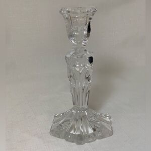 Vintage Crystal Glass Windsor Candlestick 7" Cut Candle Holder Home Decor Table